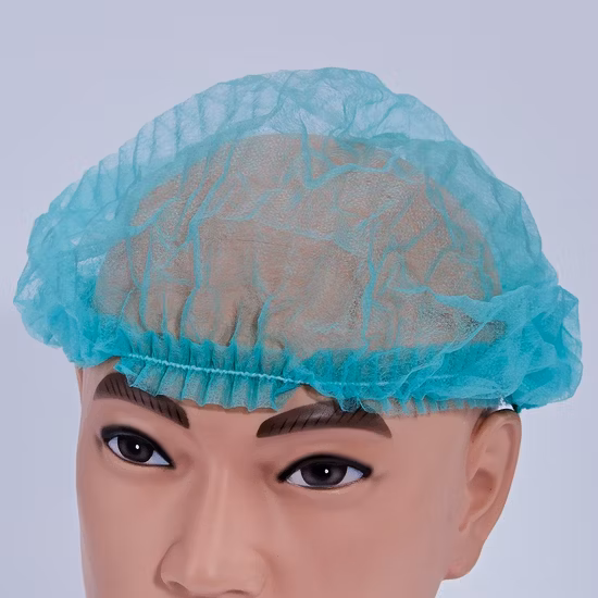 Surgical/Non Woven/Mob/Disposable/ Bar/Medical/Scrub/Strip/Clip/Bouffant Cap for Nurse/Doctor/Surgeon/Clip/Mop Disposable Bouffant Cap