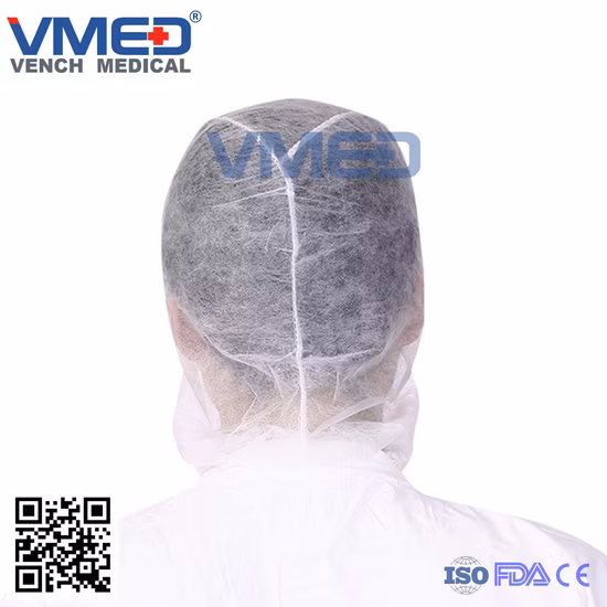 Medical/Surgical/Protective/Operation/Space/ Surgeon Cap/ Round Cap, Disposable Non-Woven Hood with Face Mask, Disposable Astronaut Cap
