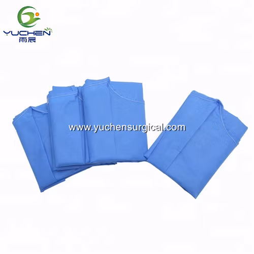 Disposable Medical Gown Standard and Reinforced SMMS 45GSM Surgical Gowns