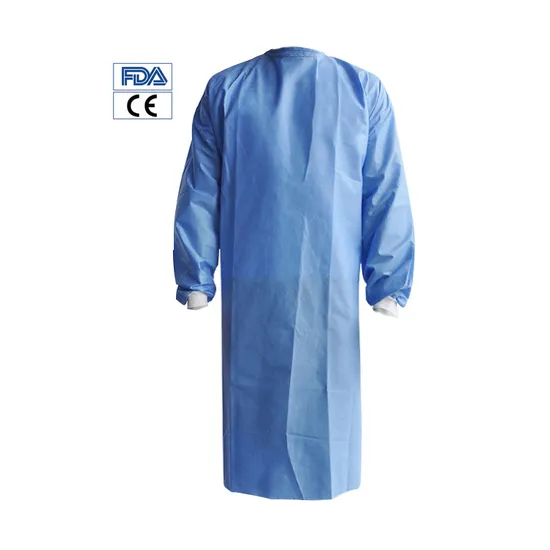 SMS Reinforced Disposable Surgical Gown with Knitted Cuff