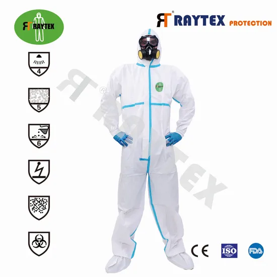 Non Woven Disposable Coveralls Safety Protective Coverall