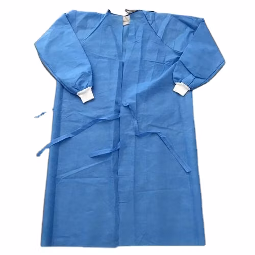 SMS Nonwoven Disposable Sterile Reinforced Surgical Hospital Gown