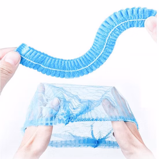 Medical Disposable Non-Woven Clip Cap Mob Cap Hospital Bouffant Cap Mop Cap